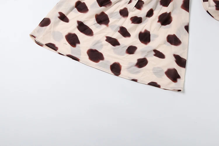 Lovely Polka Dot Ruched Bodycon Dress