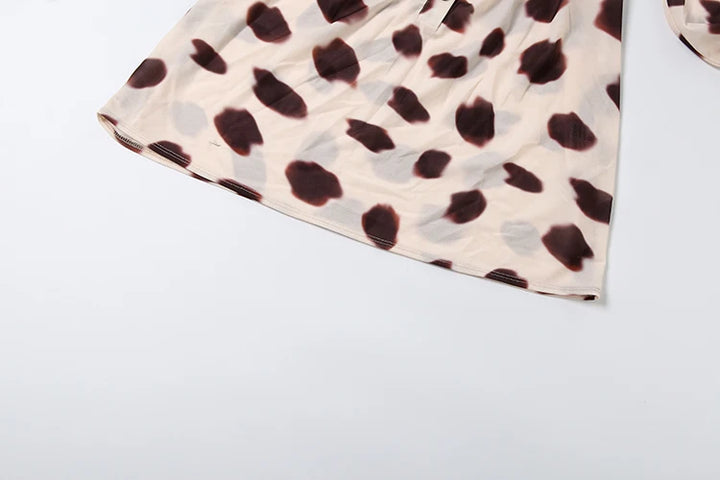 Lovely Polka Dot Ruched Bodycon Dress