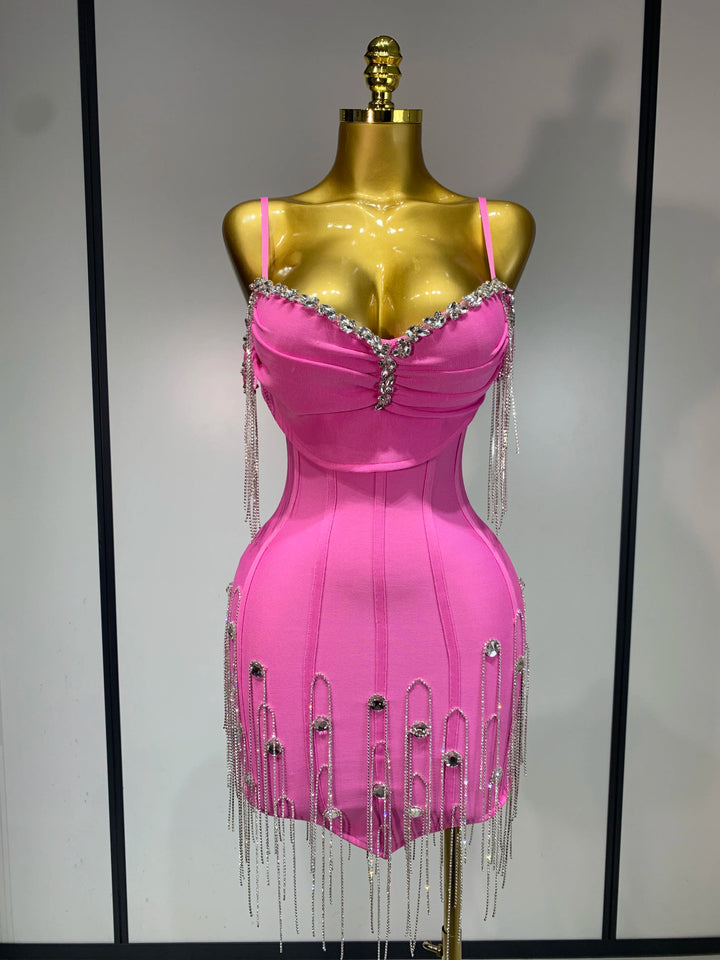 Backless Spaghetti Strap Bodycon Dress For Evening