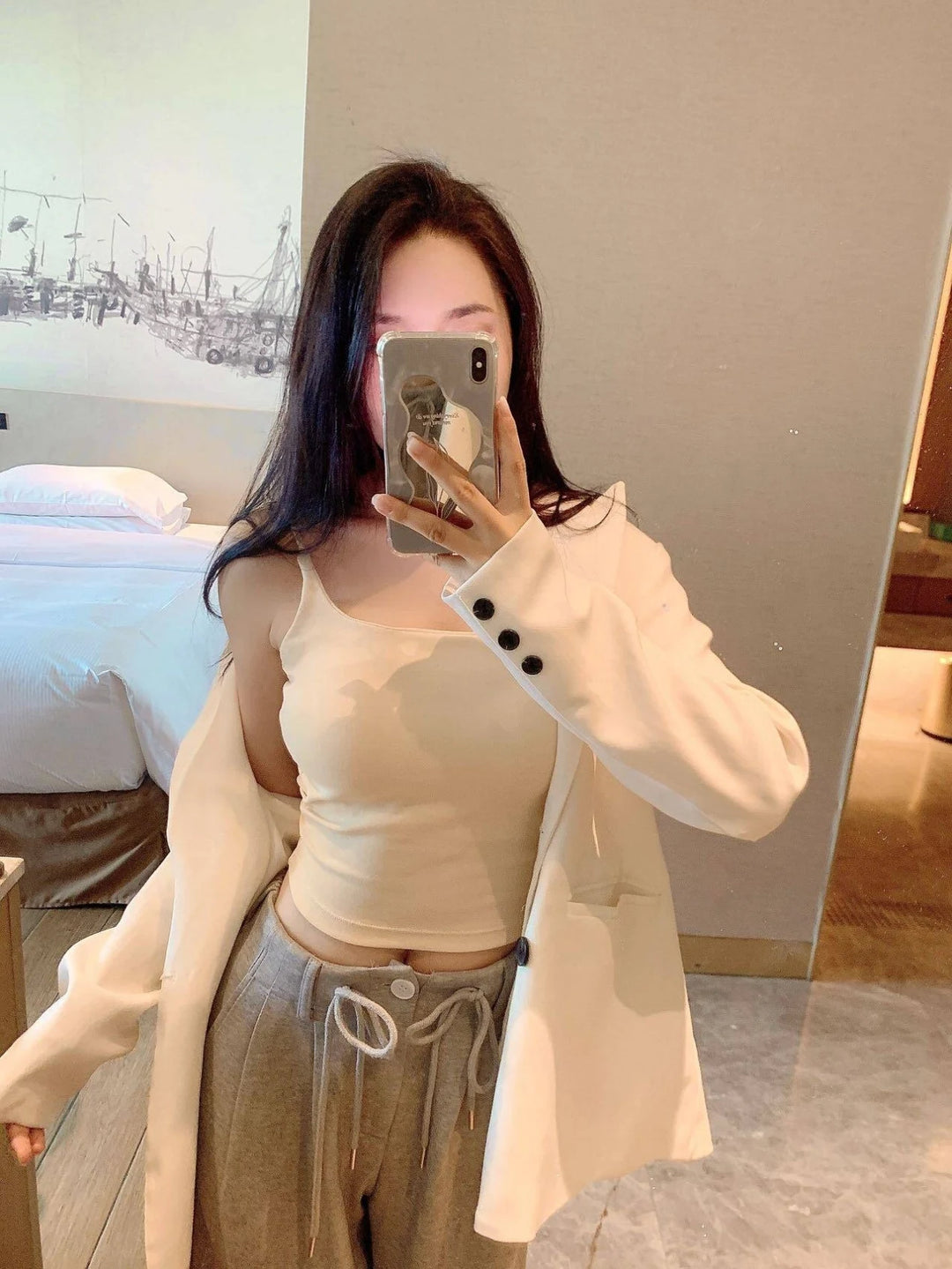 Elegant Slimming Nylon Camisole Vest For Women