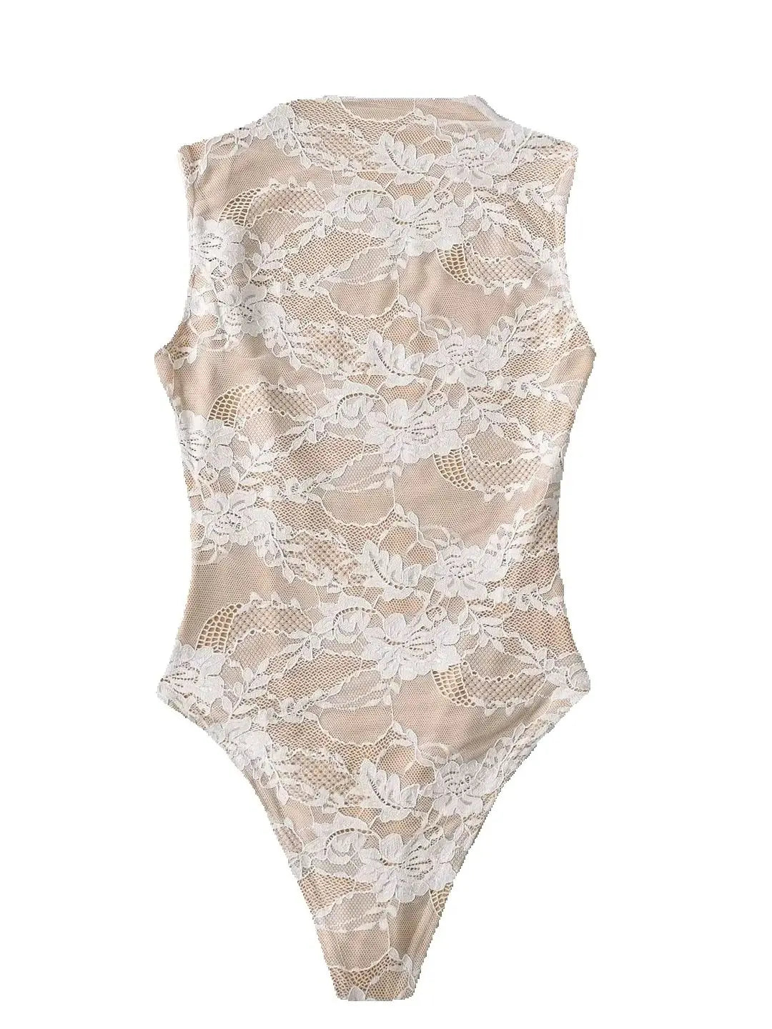 Elegant Lace Bodysuit Jumpsuit Women Summer