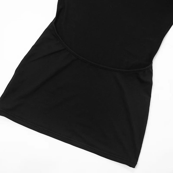 Limited Signature Black Backless Mini Dress