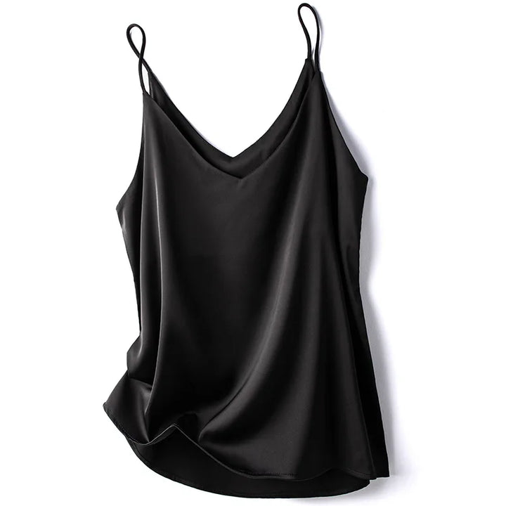 Women Sleeveless Chiffon V Neck Camisole