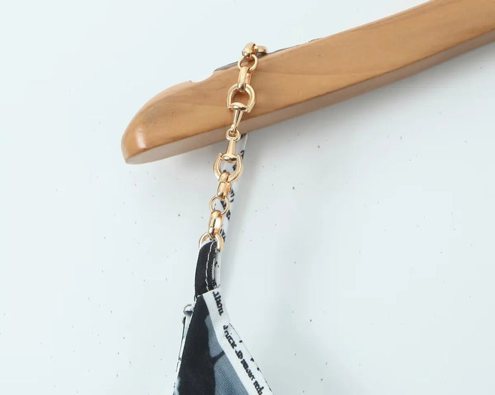 Yenkye Signature Newspaper Print Irregular Mini