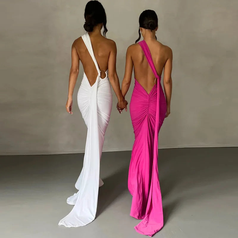 Todoblack Neon Y2K Signature Bodycon Maxi Dress