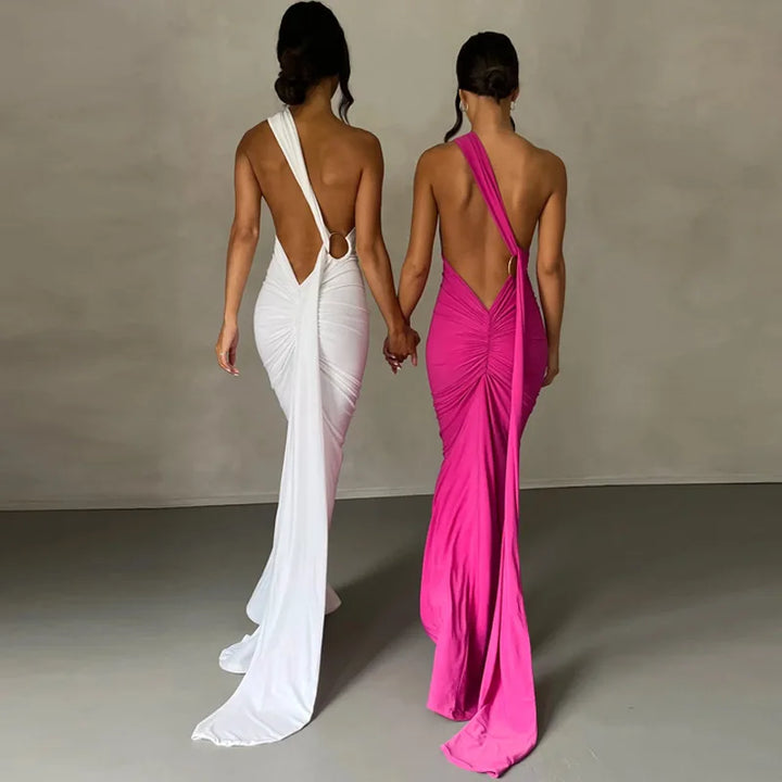 Todoblack Neon Y2K Signature Bodycon Maxi Dress