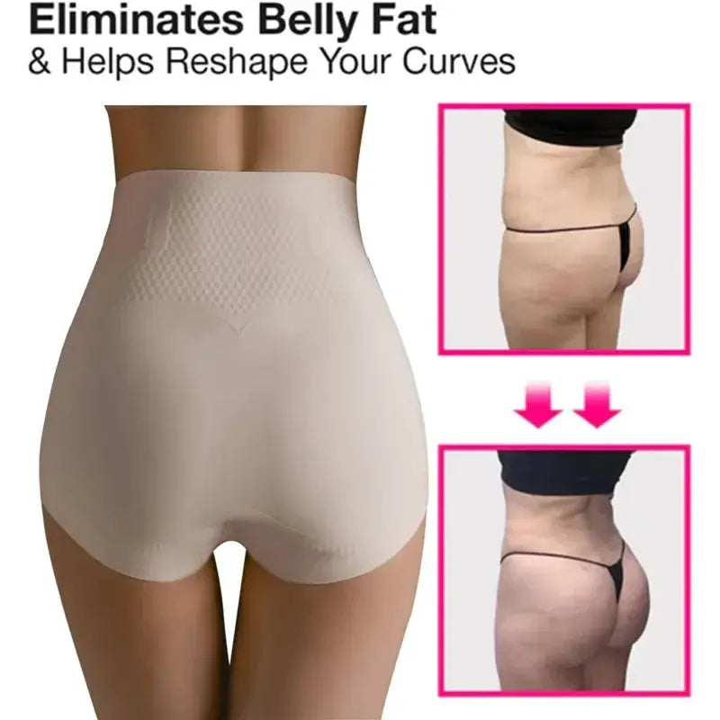 Ice Silk Lumbar Pad Ion Fiber Women Tummy Control Shapewear