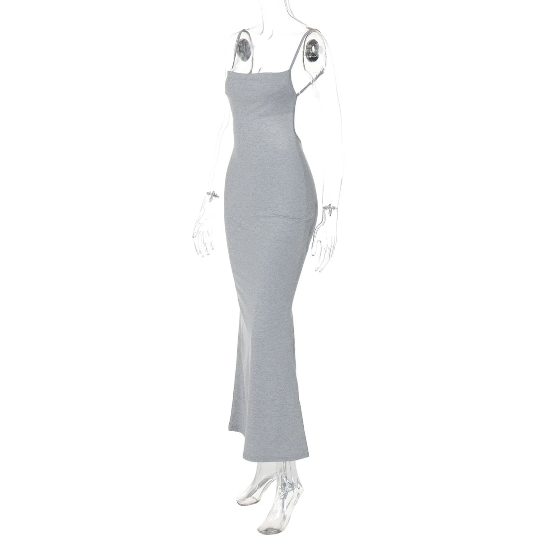 Lux Y2K Knit Maxi Dress Premium Fit
