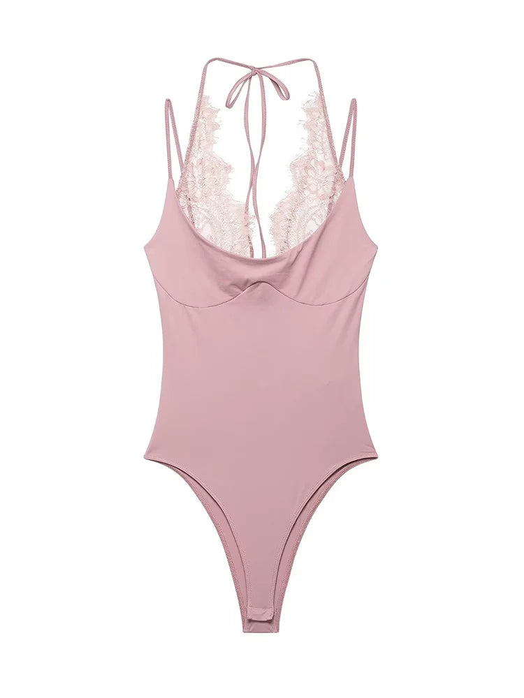 Sexy Slim Lace Bodysuit For Women Ch
