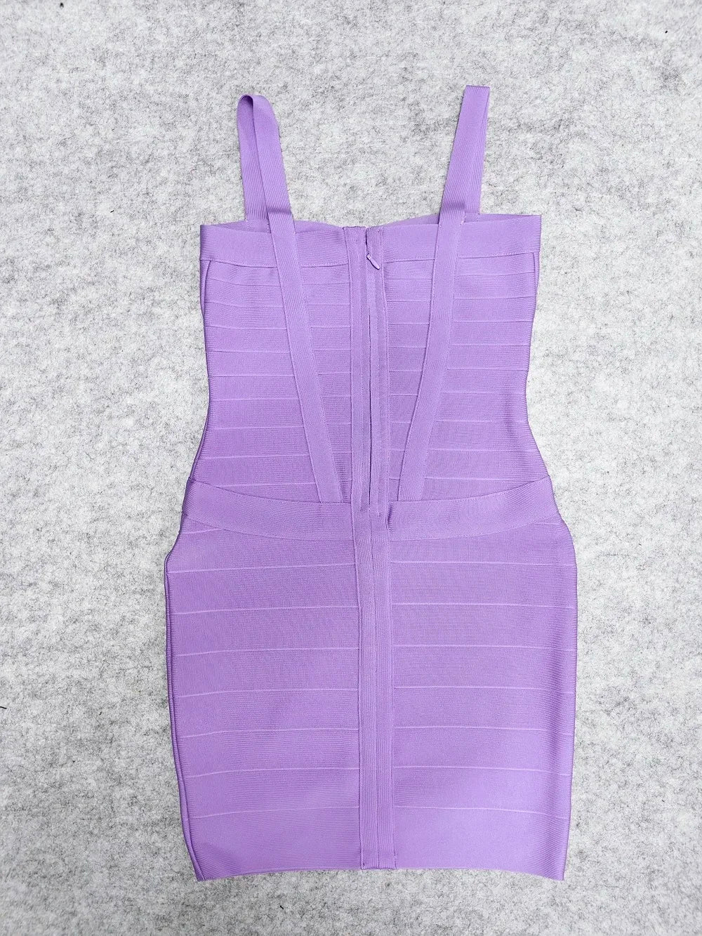 Beaukey Blue Spaghetti Strap Bandage Dress Bodycon
