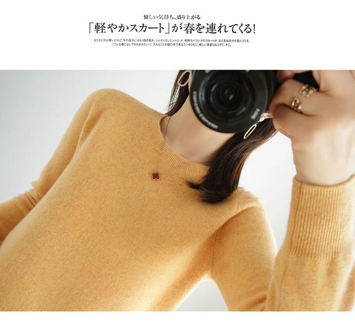 Exclusive Women 100 Pure Cashmere Crew Neck