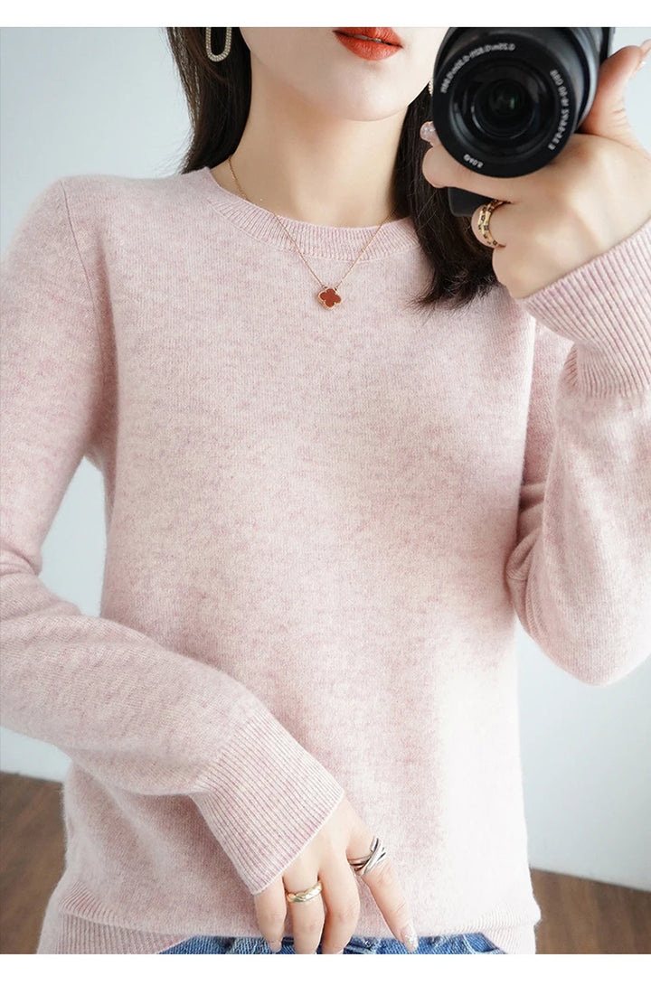 Exclusive Women 100 Pure Cashmere Crew Neck