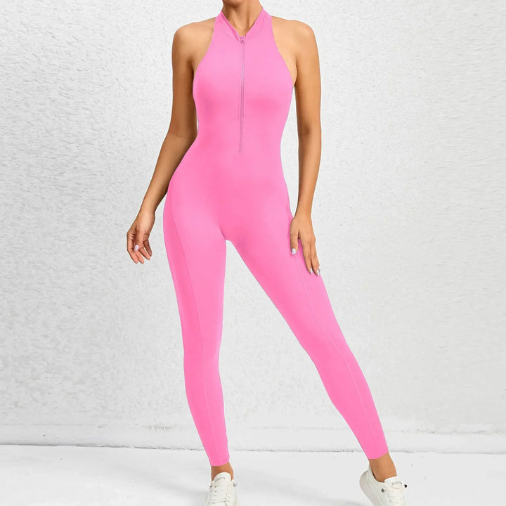 Hollow Backless Bodycon Jumpsuit For Yoga Fitness