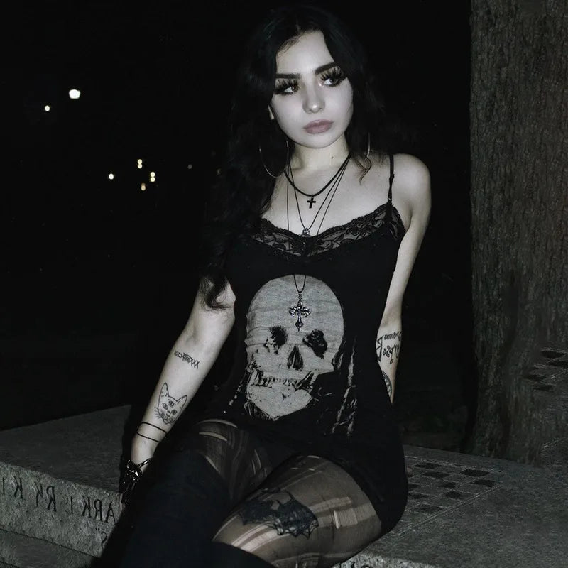 Bold AltGoth Cyberpunk Gothic Sleeveless Bodycon