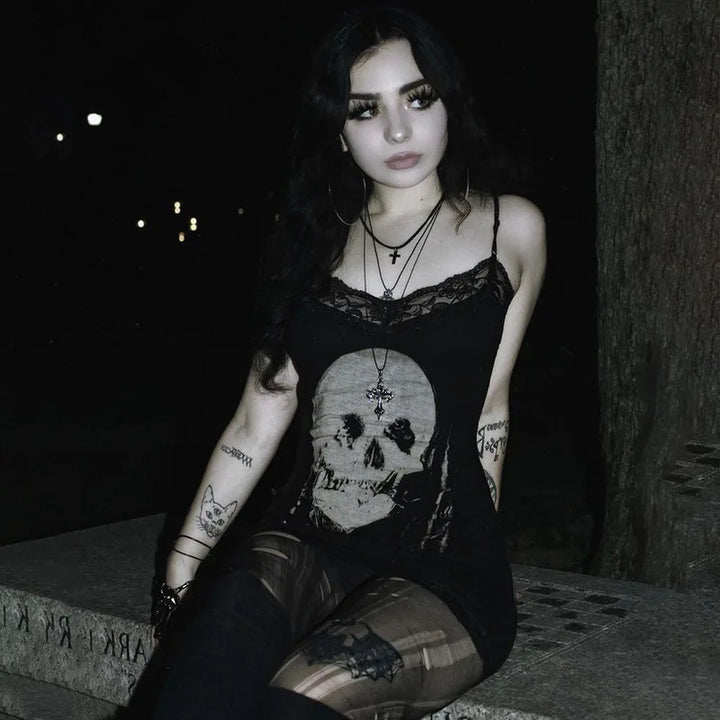 Bold AltGoth Cyberpunk Gothic Sleeveless Bodycon