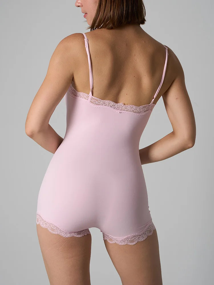 MsChuh Limited Tatting Lace Bodysuit For Elegance