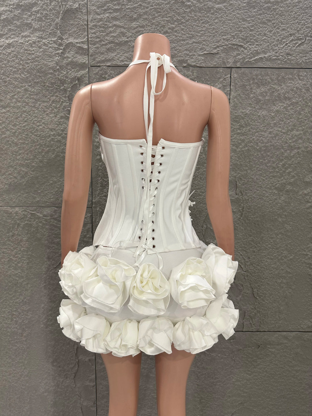 Signature Red Rose Floral Strapless Bandage