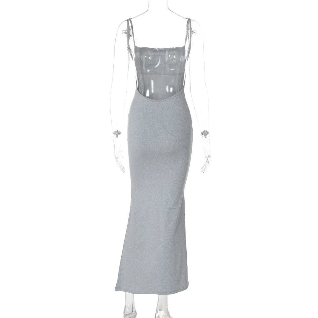 Lux Y2K Knit Maxi Dress Premium Fit