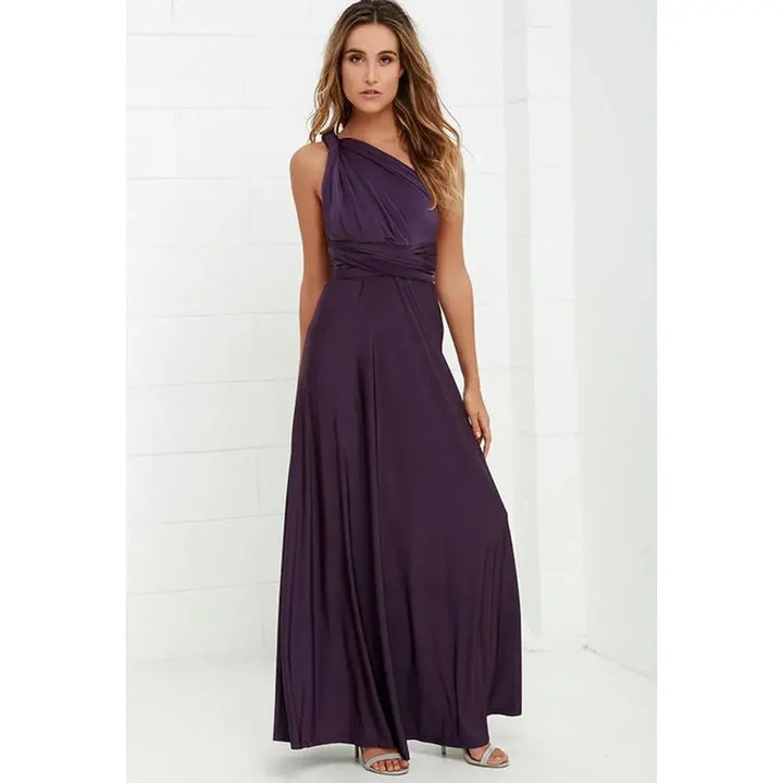 Sexy V Neck Maxi Dress With Straps For Summer Party