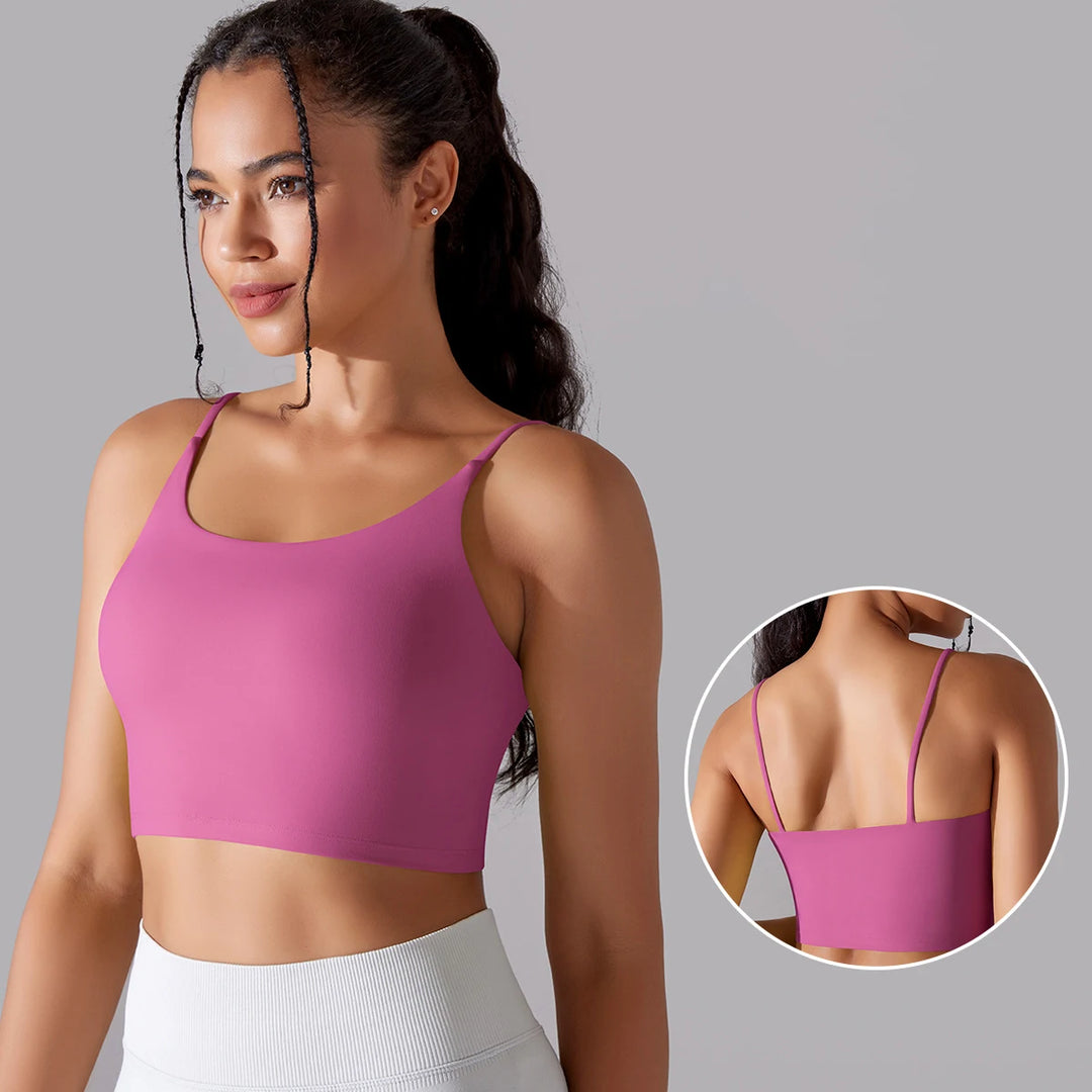 Women Yoga Bra Sports Underwear Soft Running Quick DryTank Top Fitness Gym Padded Bralette Shockproof Bra Beautiful Back