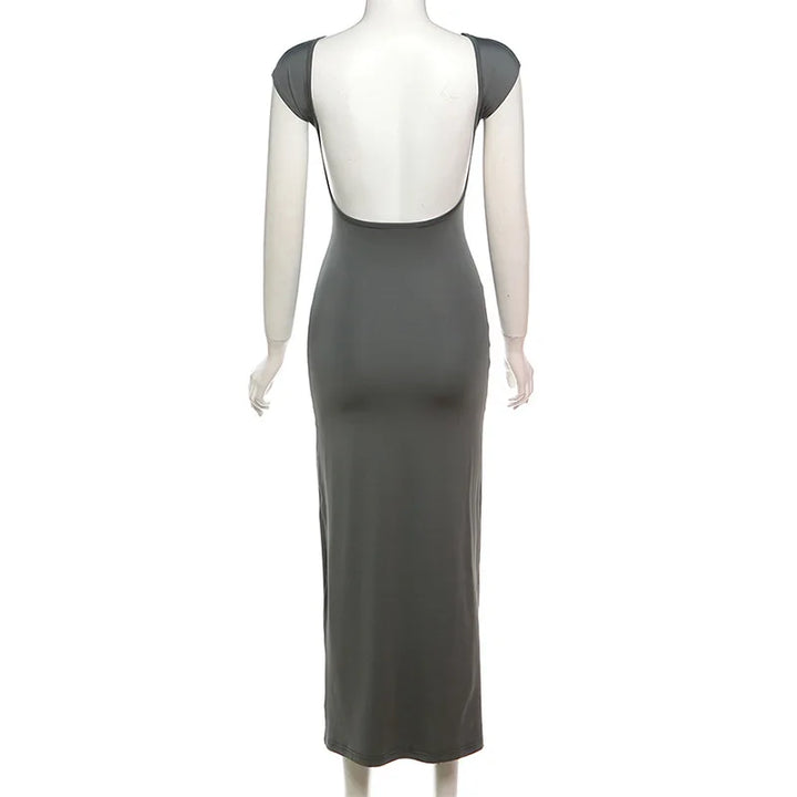 Signature Knit Long Dress Slim Fit Spring 2024