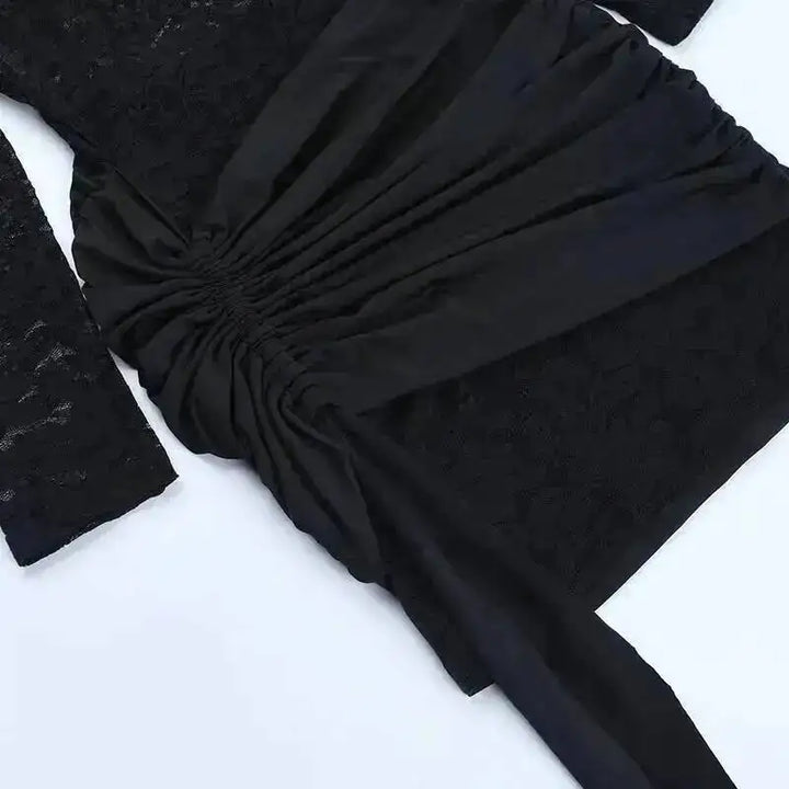 Elegant Lace Mini Dress Exclusive Tailored Off
