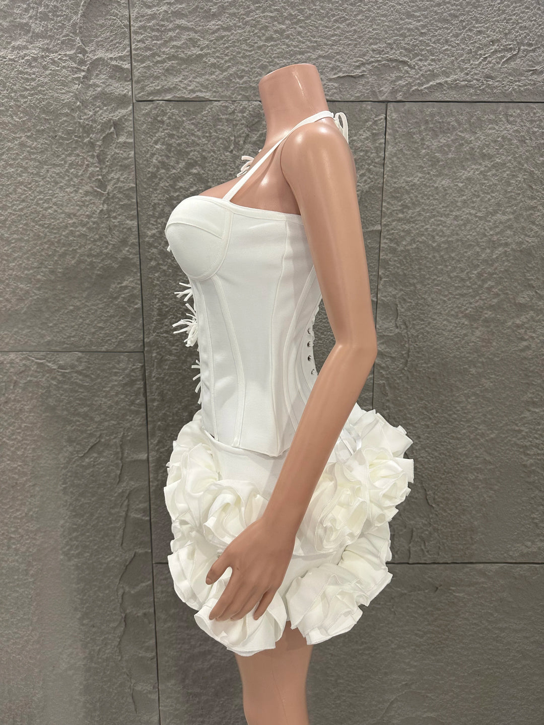 Signature Red Rose Floral Strapless Bandage
