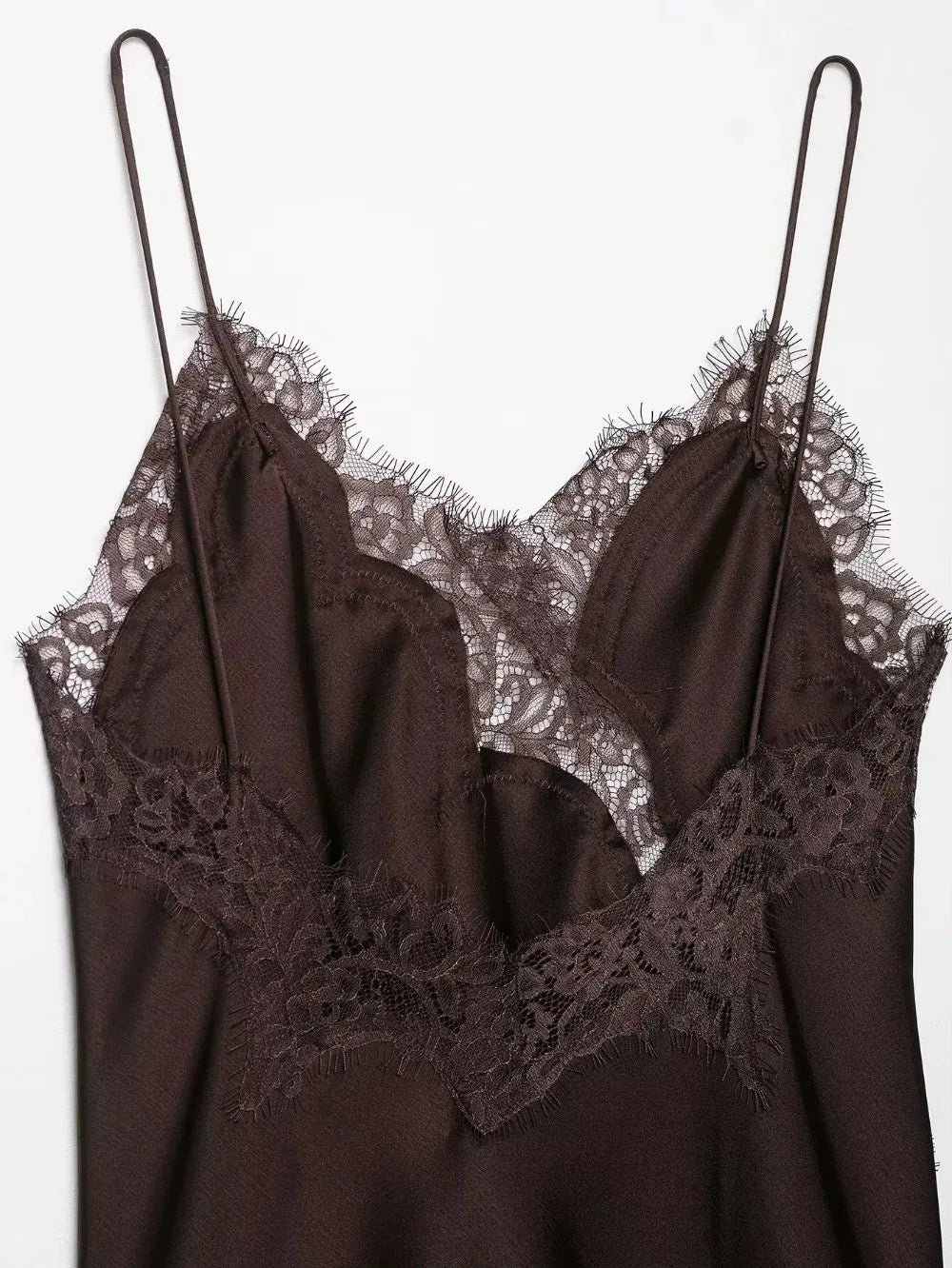 V Neck Asymmetrical Lace Camisole For A Chic