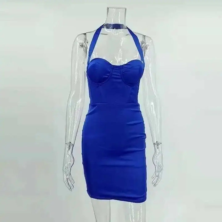 Giyu Black Glitter Strapless Bodycon Mini Dress