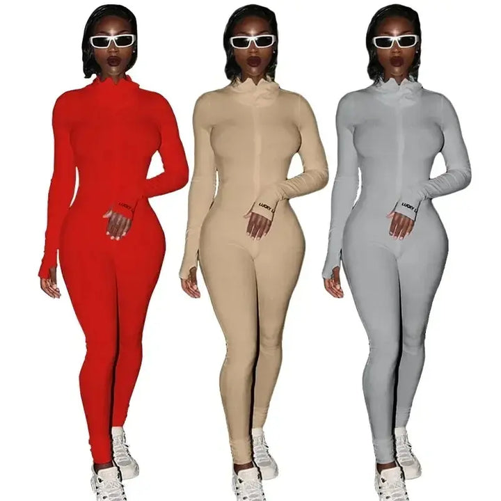 White Knitted Bodycon Jumpsuit Women Flattering