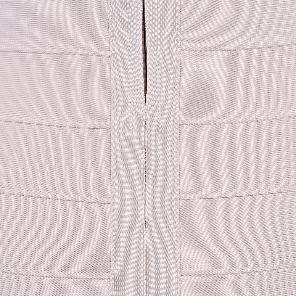 Luxury Pink Ginger Bandage Bodycon Mini Dress