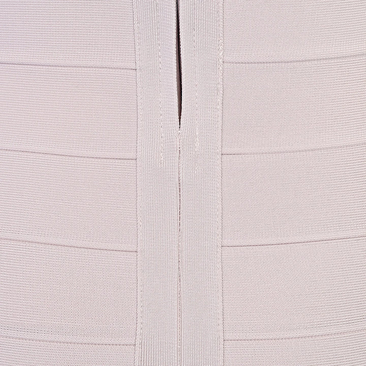 Luxury Pink Ginger Bandage Bodycon Mini Dress