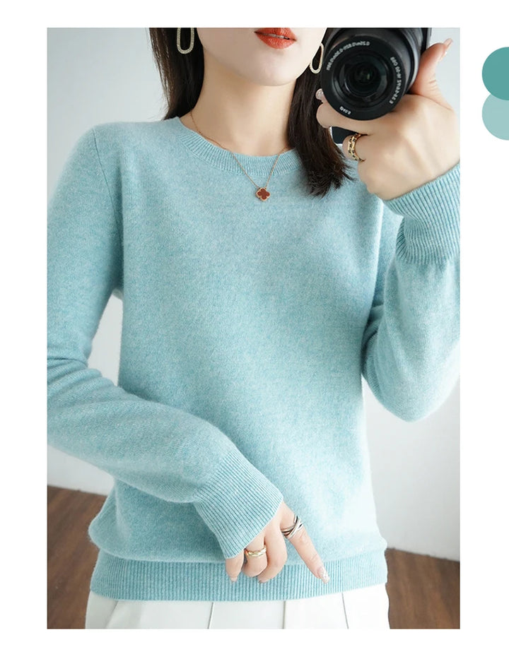 Exclusive Women 100 Pure Cashmere Crew Neck