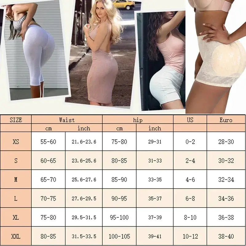 Guudia Lace Hip Enhancer Shapewear Briefs Flawless
