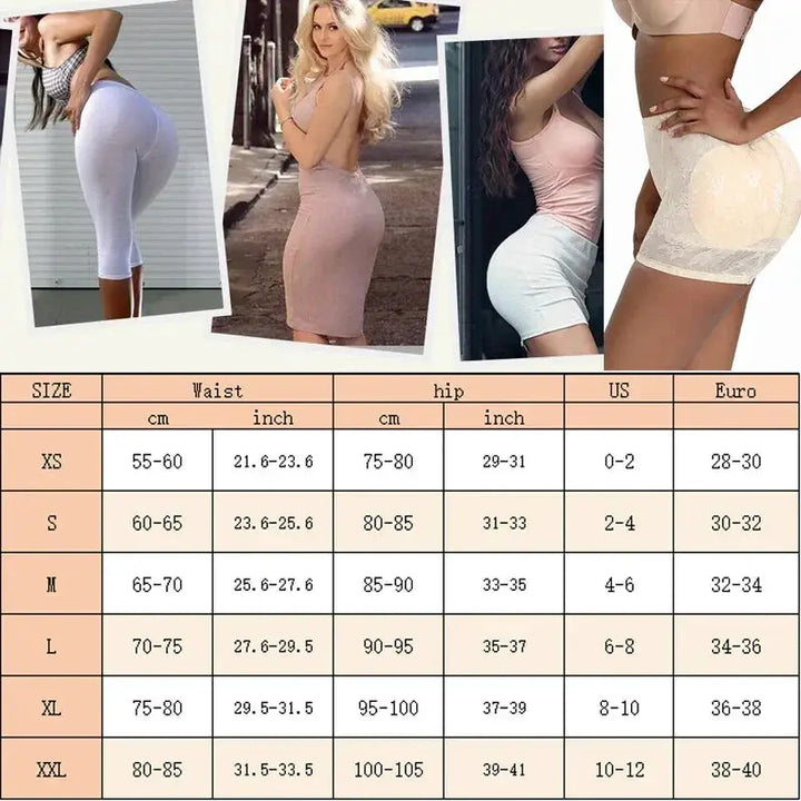 Guudia Lace Hip Enhancer Shapewear Briefs Flawless