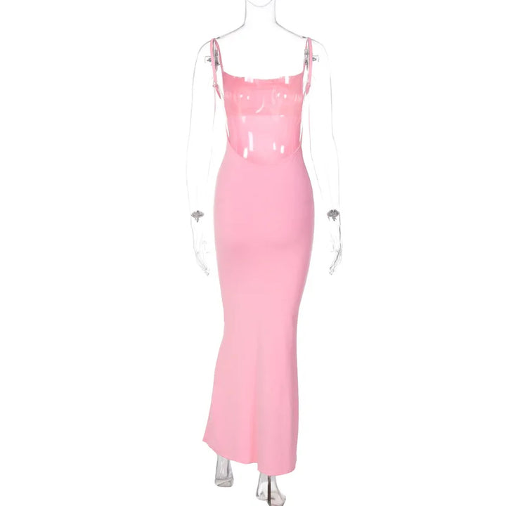 Lux Y2K Knit Maxi Dress Premium Fit