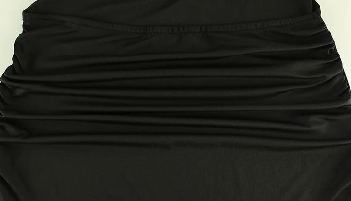Luxurious Black Halter Maxi Dress For Evening