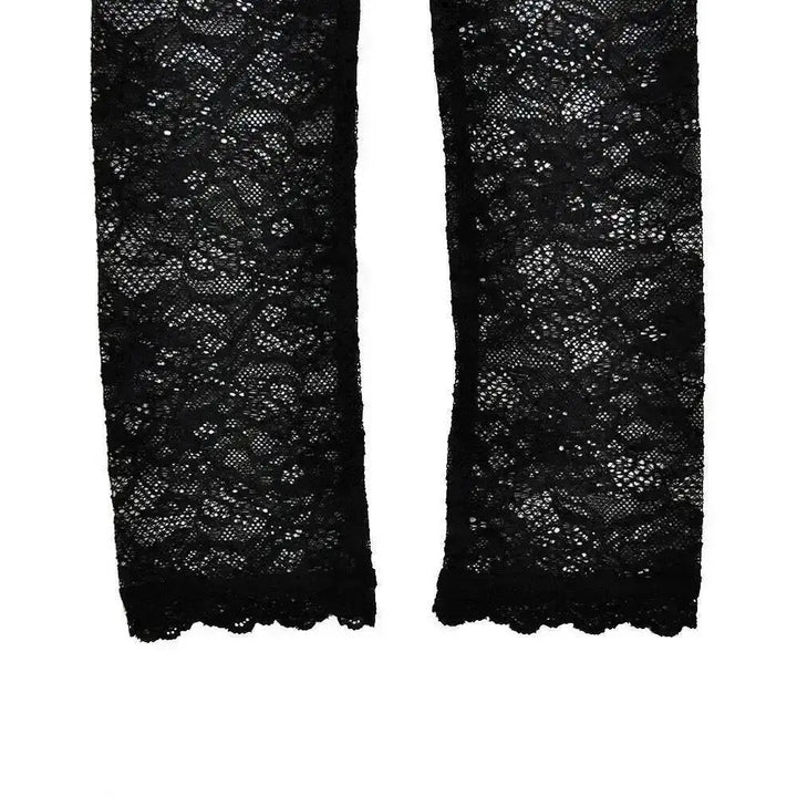 Elegant Strapless Lace Slim Bodycon Maxi Dress For