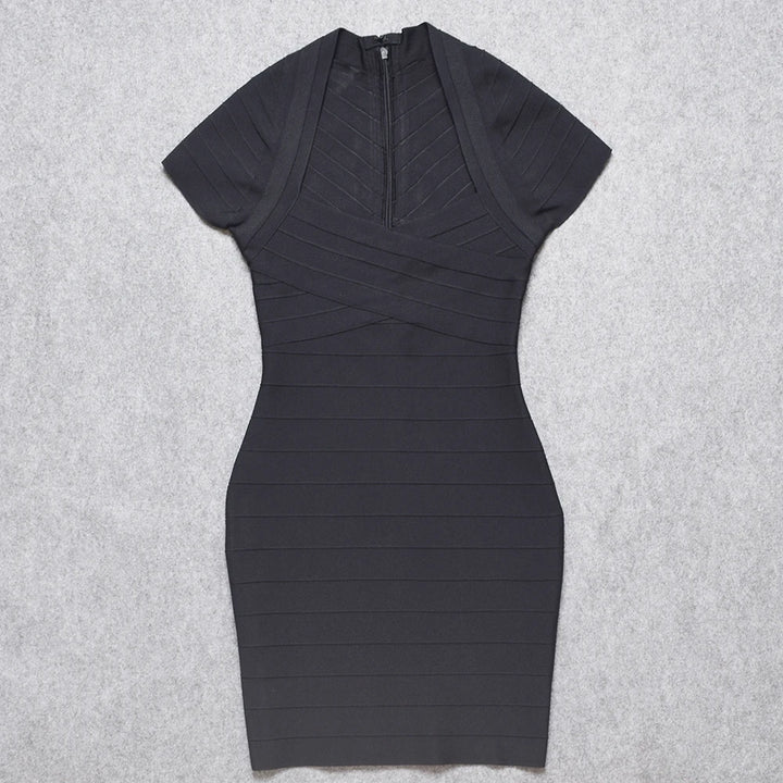 Beaukey Premium Stretch Bodycon Evening Mini Dress
