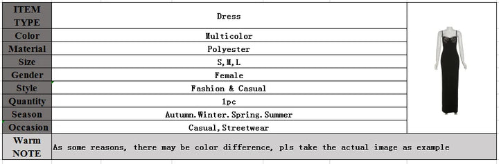 Luxury Y2K Lace Trim Bodycon Maxi Dress For