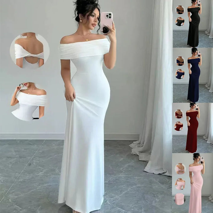 Off Shoulder Bandage Midi Dress For Night Out