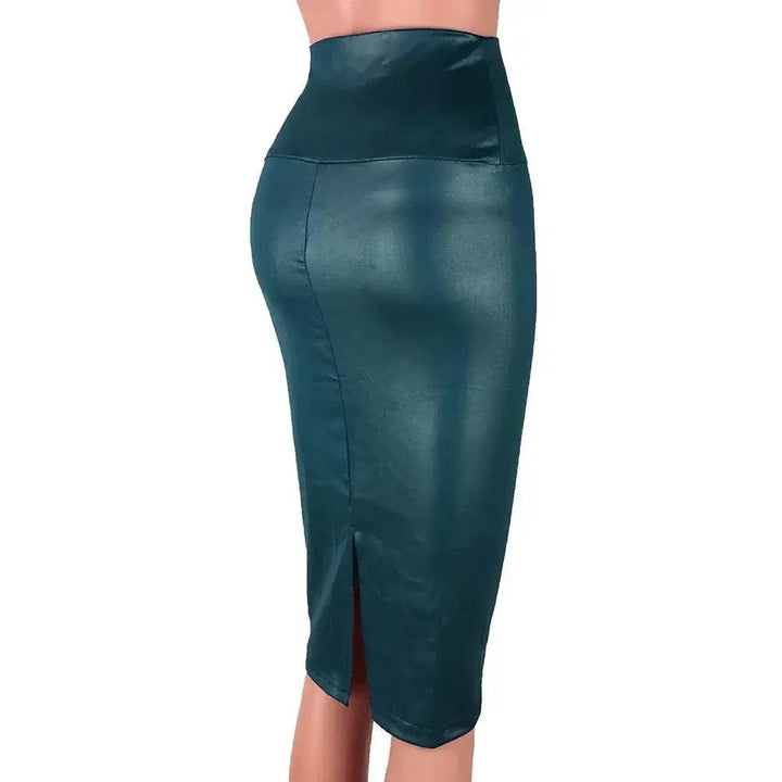 Faux Leather Bodycon Skirt Urban Chic Fashion Essential