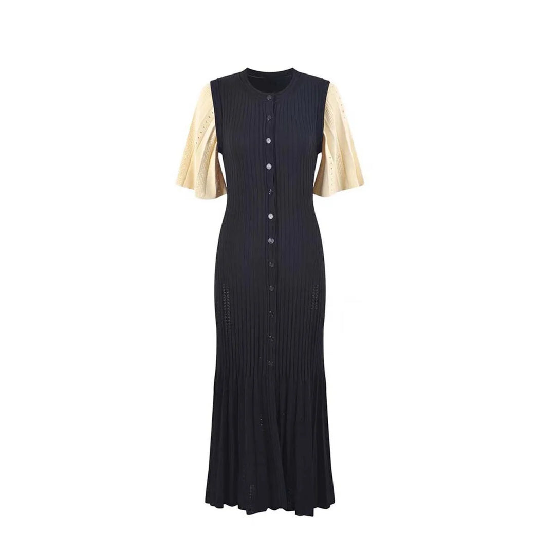 Charming Slim Mermaid Knit Dress For Elegant Summer Vibes