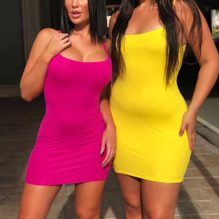 Ueteesy Signature Black Bodycon Summer Dress