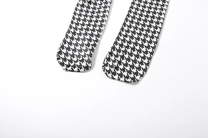 Luxury Platinum Blend Vintage Plaid Bodycon