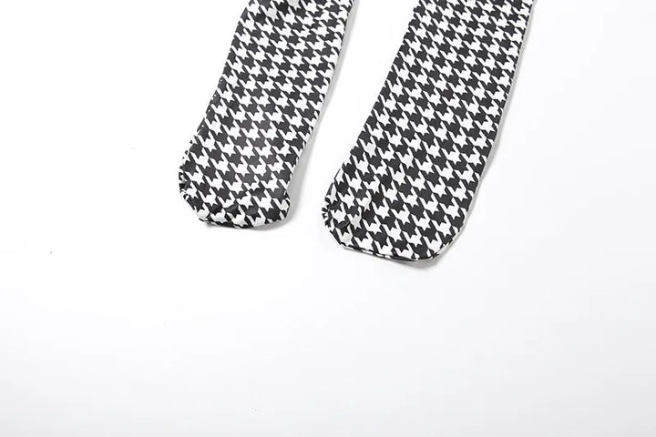 Luxury Platinum Blend Vintage Plaid Bodycon