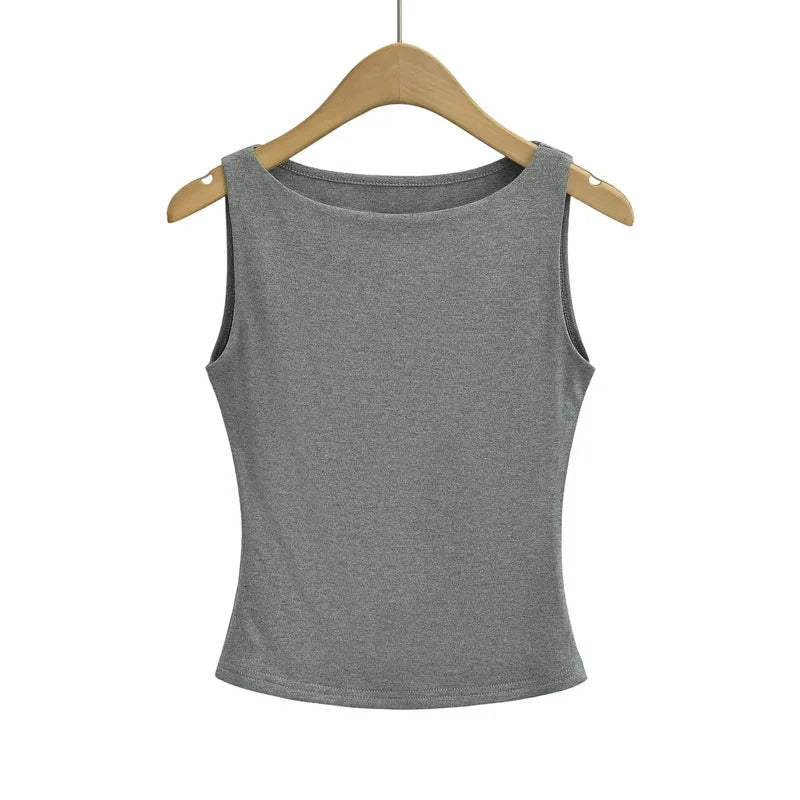 Exquisite Double Layer Slinky Jersey Top