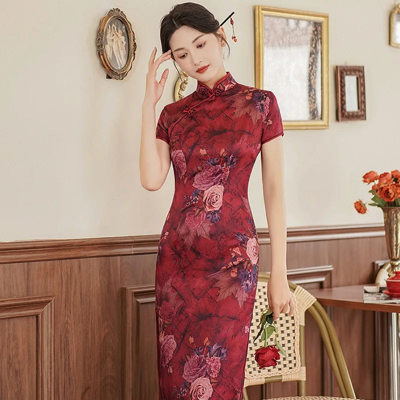 Elegant Vintage Chinese Cheongsam For Party