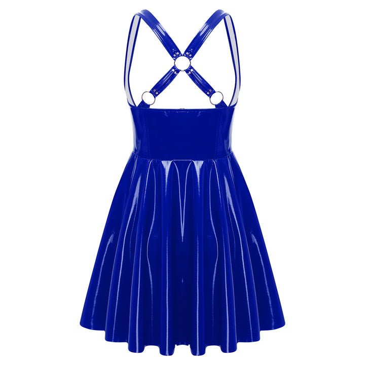 Premium High Gloss Wet Look Latex Evening Dress