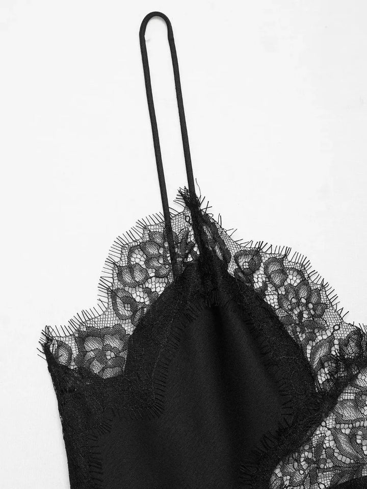 V Neck Asymmetrical Lace Camisole For A Chic